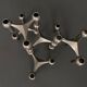 6 stackable metal candle holders by Nagel Konzept Fritz 1970