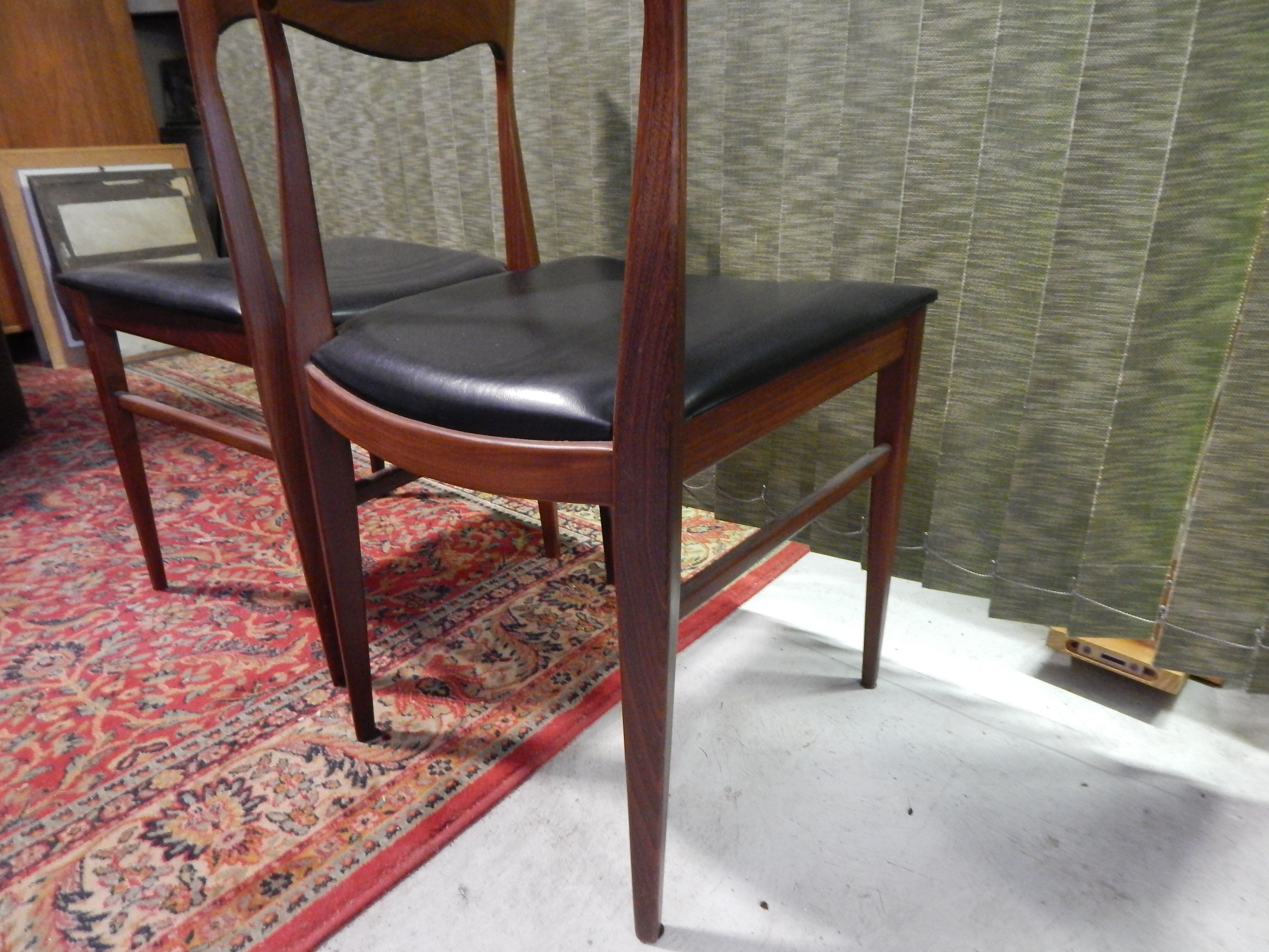 Scandinavian design chairs pair 60s