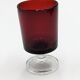 22 vintage red glass shot glasses