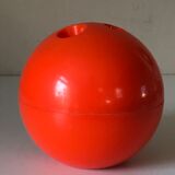 Ice cube tray design bowling ball orange 70