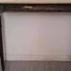 Antique console, late 19th century, Napoleon III, made of wood and marble.