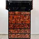 Mid Century Tall Boy or Secretary in tortoiseshell and lacquer by Ottini