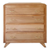 Commode pieds compas en chêne