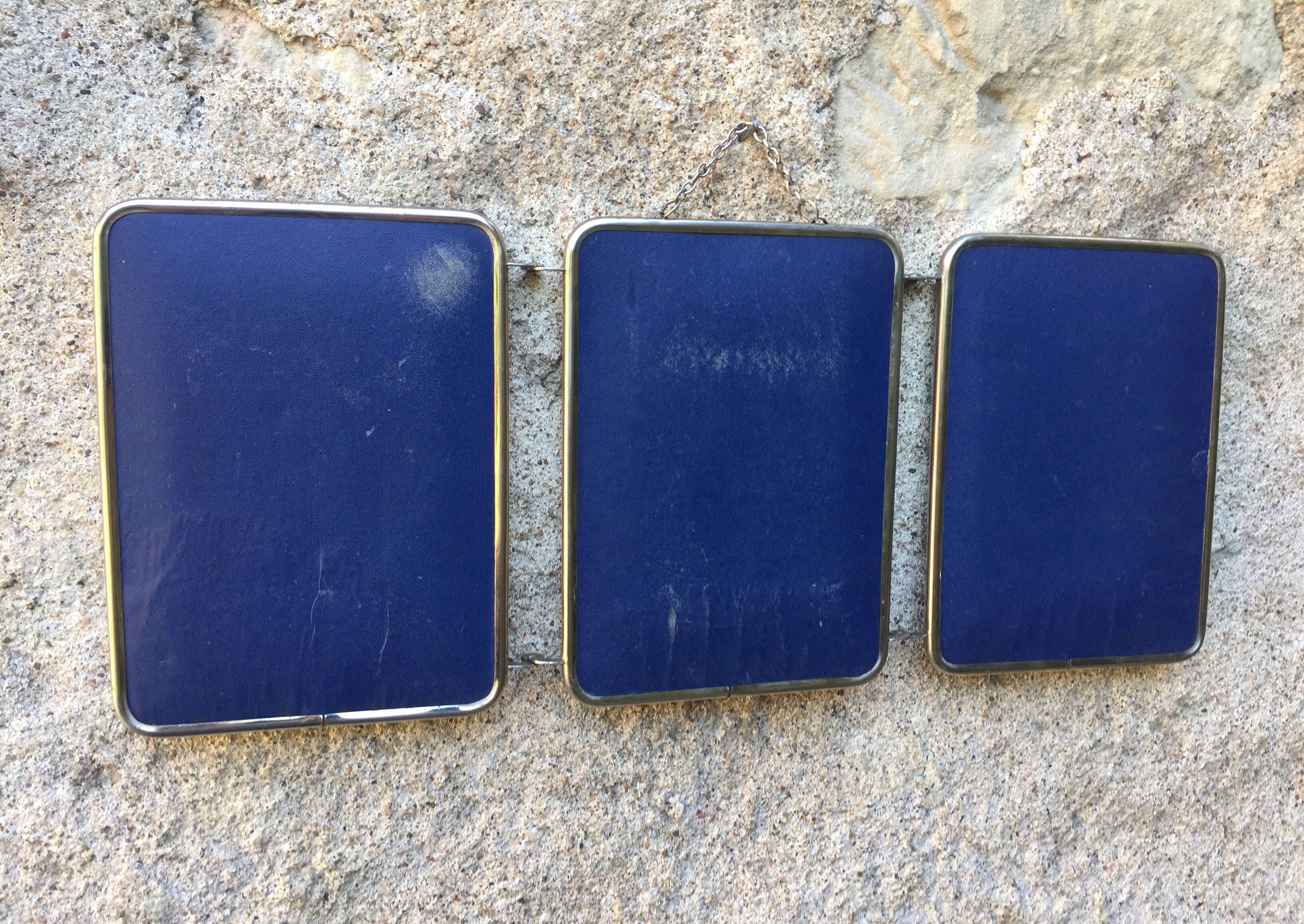 Barber triptych mirror 49 x 20 cm