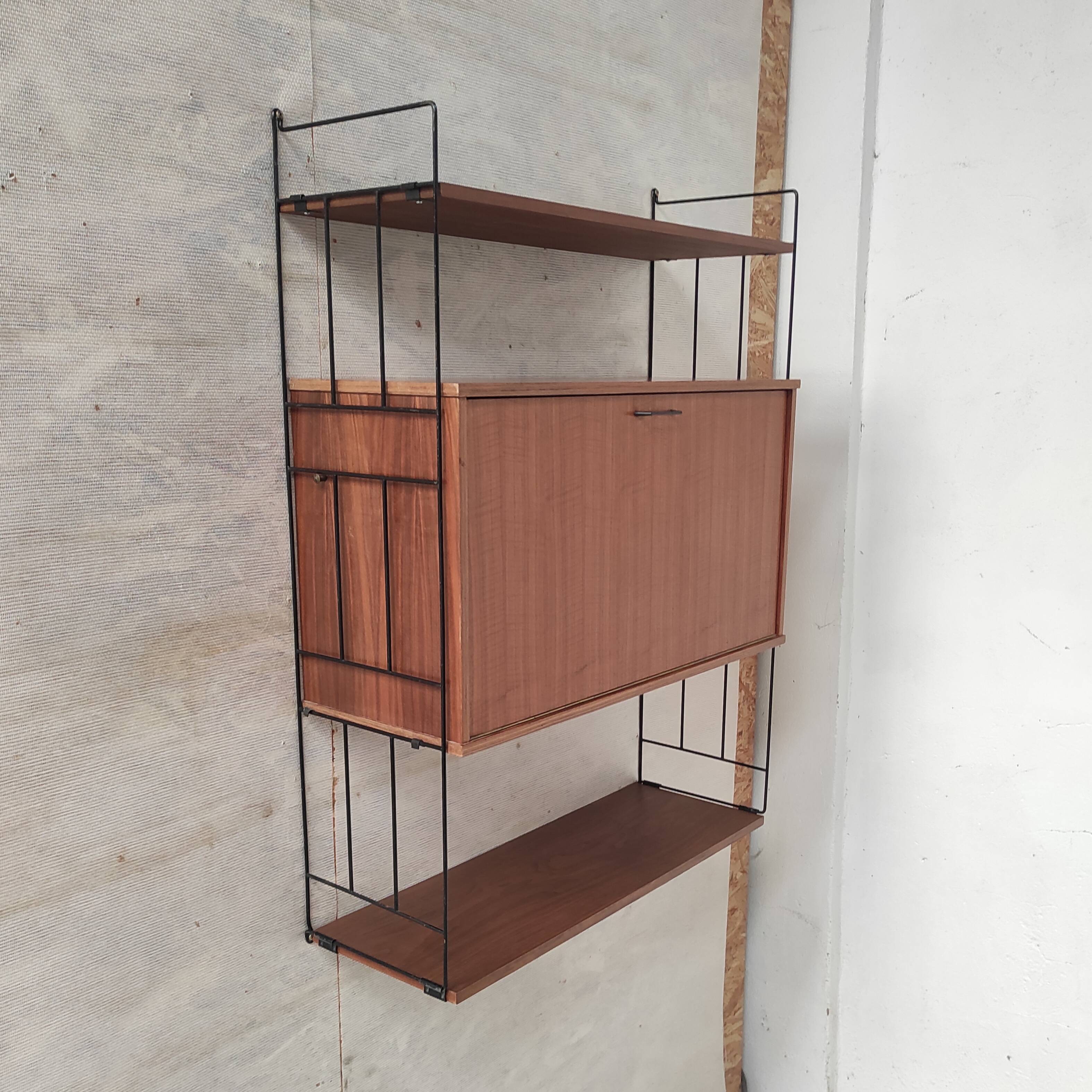 Modular wall shelf, 1960