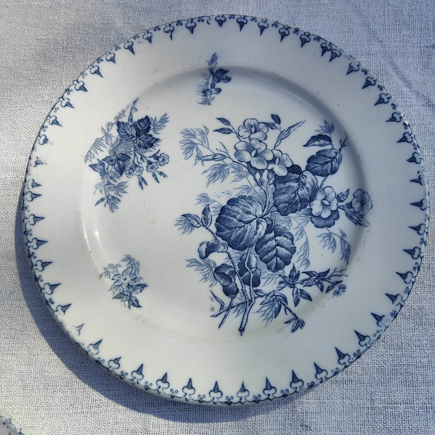 3 iron earth plates U&C Sarreguemines