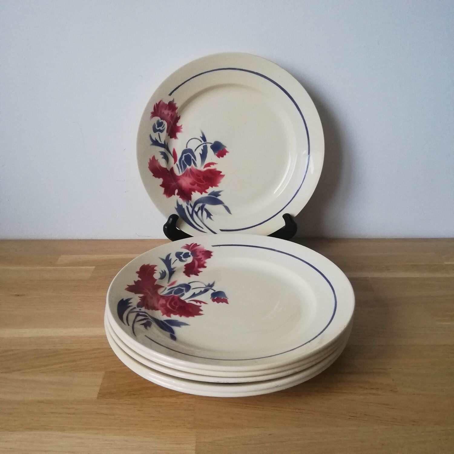 Set of 6 Lunéville plates