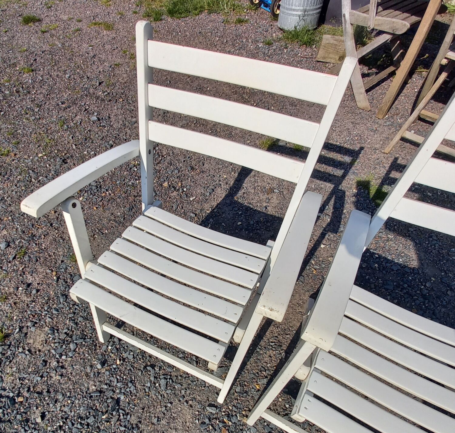 Paire de fauteuils vintage Dejou jardin
