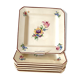 Square dessert plates