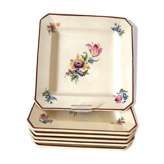 Square dessert plates