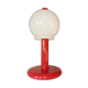 Lampe champignon en acier laqué et opaline, bubble gum, space age, 1970