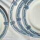 6 Flat plates Terre de fer bleu Salins model Arbois Ennege
