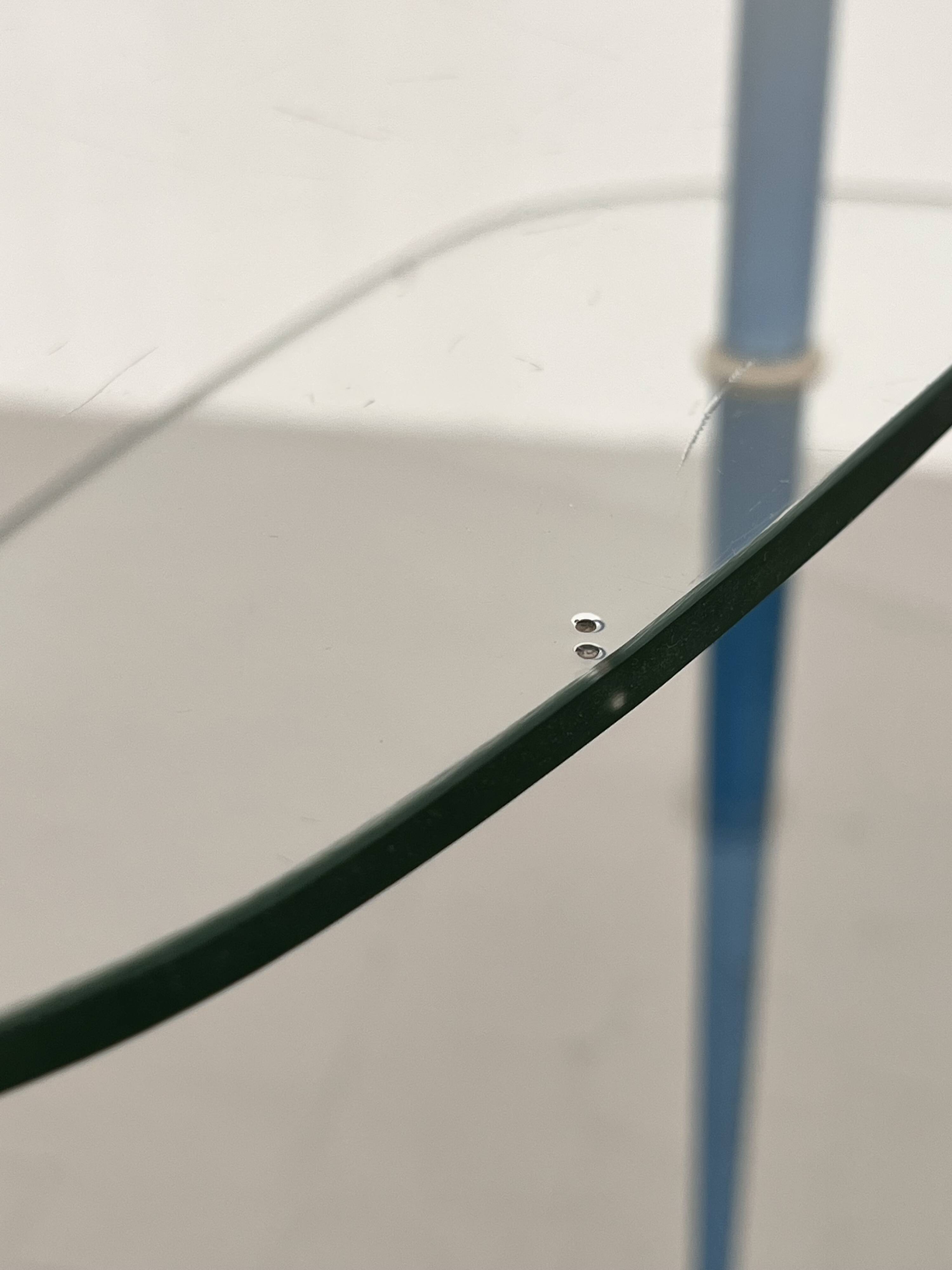 Italian Arlecchino Side Table in Glass by Edoardo Paoli for Vitrex