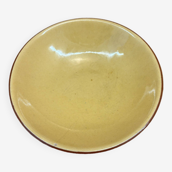 Yellow ceramic bowl