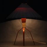 1960s Wooden Table Lamp, Czechoslovakia