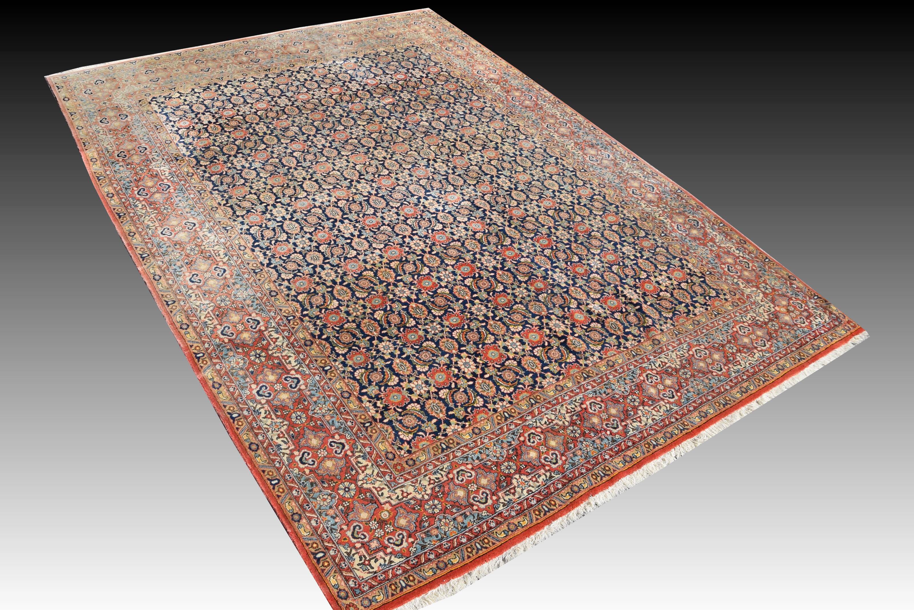 Iran GHOUM oriental rug - : 3.33 X 2.35 Meters -