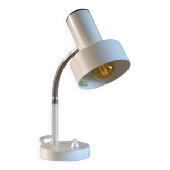Small white casserole lamp