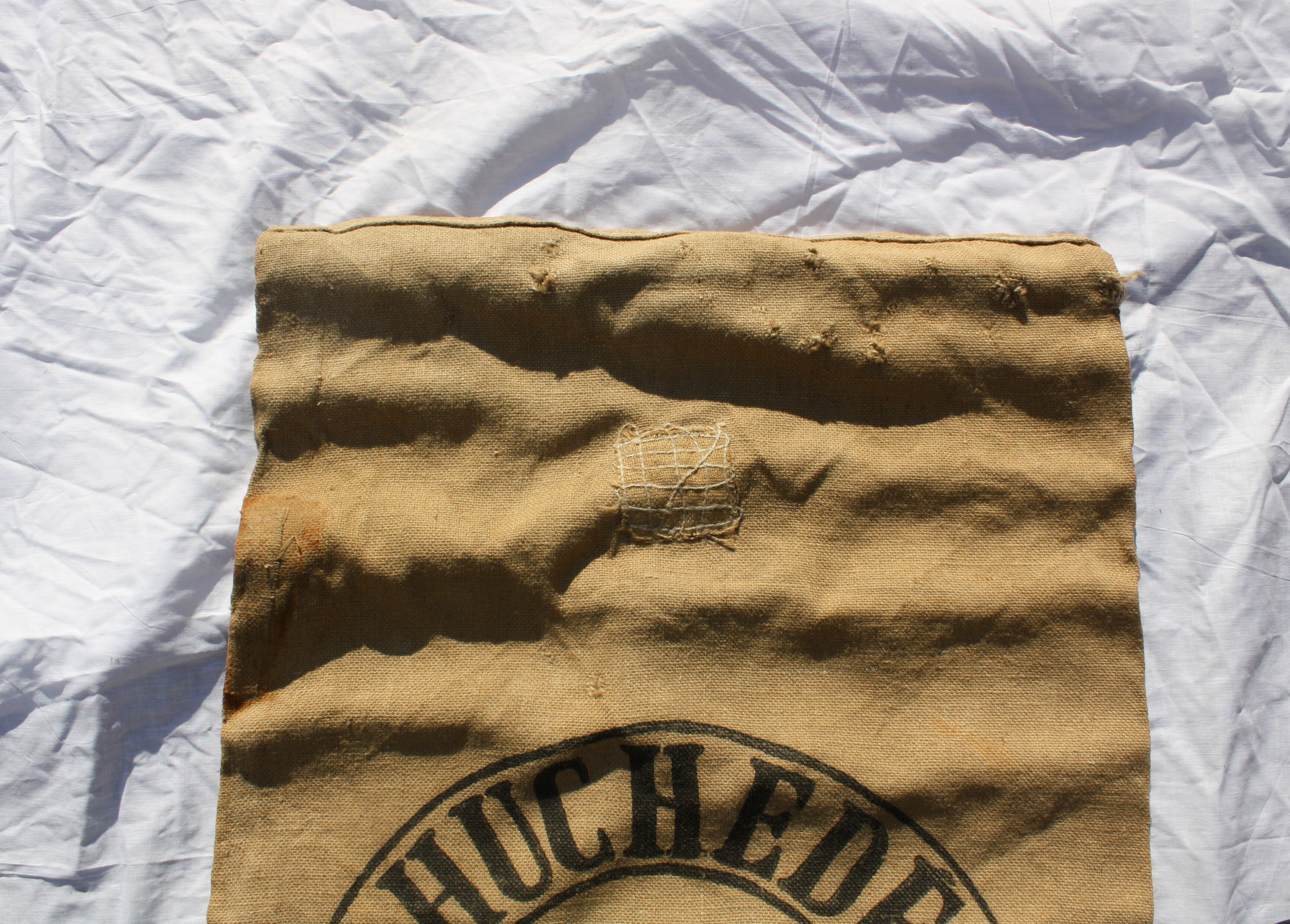 Old jute mill bag Sarthe
