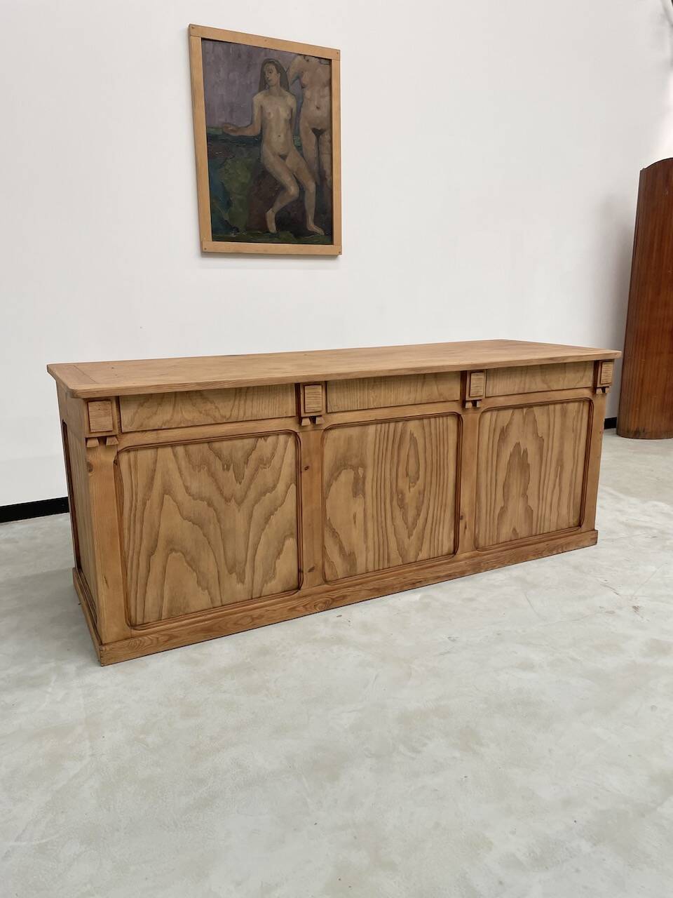 2m central island pine counter