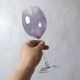 17 amethyst crystal glass goblets