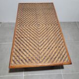 Folding rattan coffee table