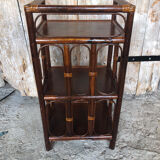 Rattan accent furniture vintage shelves #a232