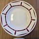 Lot of 4 flat and deep Art Deco plates Badonviller series Louise