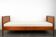 Danish teak bed from the 1960s / reupholstered mattress
