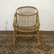 Rattan shell armchair