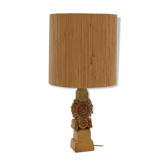 Bernard Rooke vintage sandstone brutalist lamp