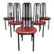 6 chairs by Giorgio Cattelan for Cidue Italy, postmodern, 1980s