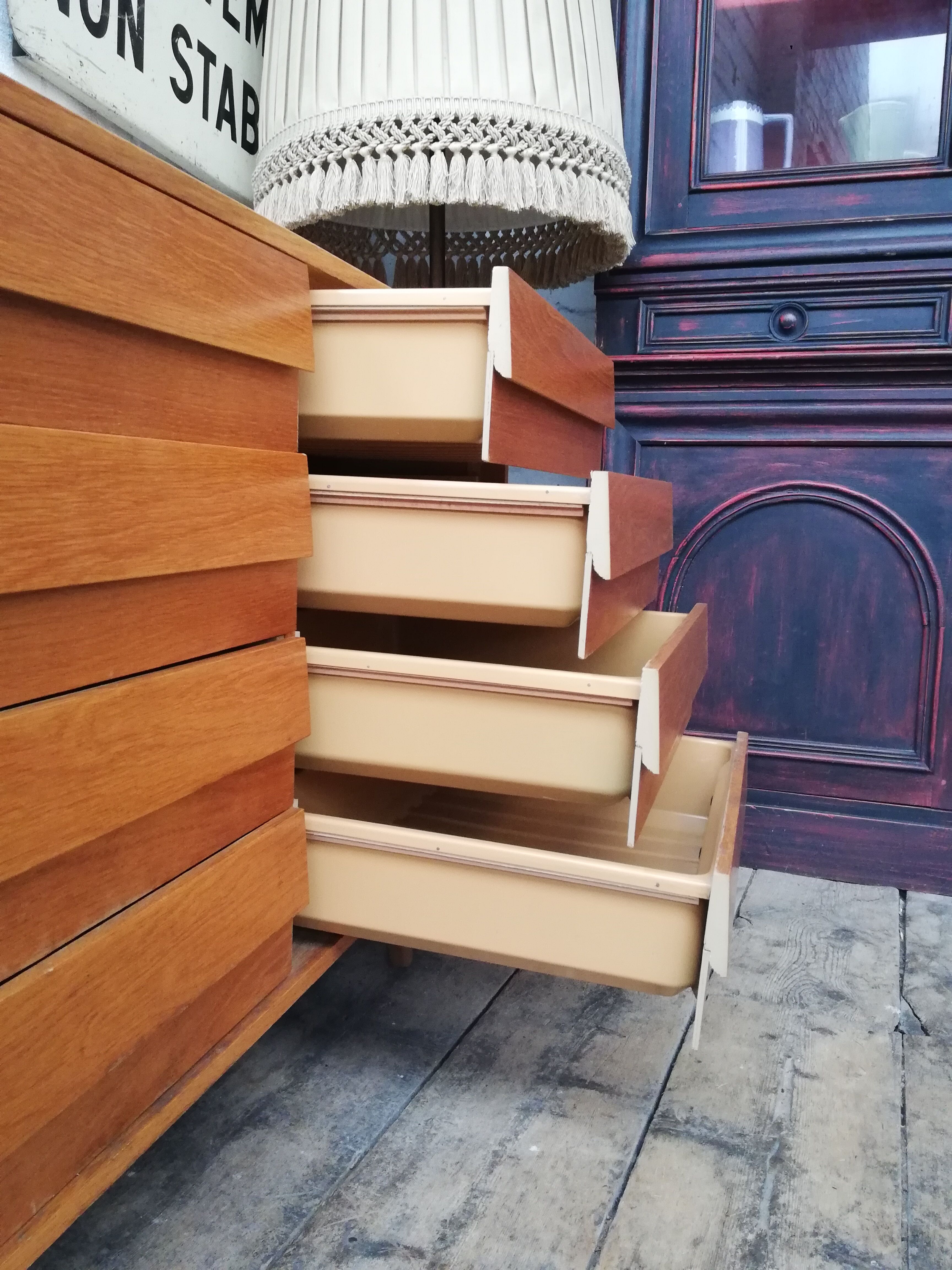 Czech chest of drawers Jiri Jiroutek, 1960, Scandinavian style, U453