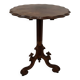 Napoleon III solid mahogany pedestal table with tilting top