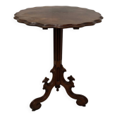 Napoleon III solid mahogany pedestal table with tilting top