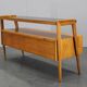 1960s Czechoslovakian Maple TV Rack with Drawers and Glass Top