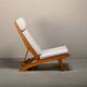 Hans J. Wegner AP71 Lounge Chair, Oak and Graphic fabric for AP Stolen, Den