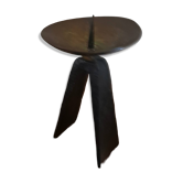 Brutalist candle holder from the '60s, made of cast iron and copper from the former GDR.