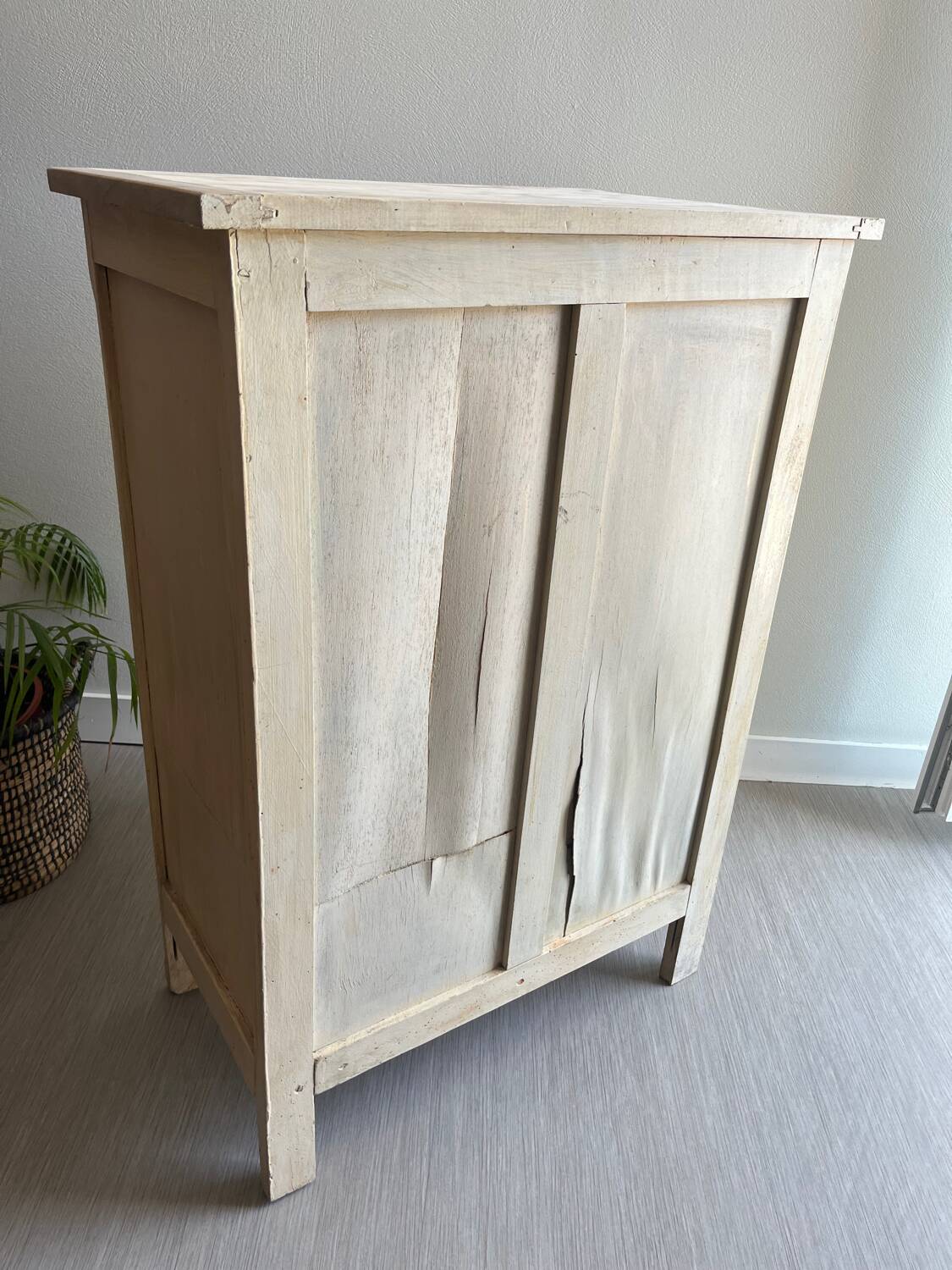 Antique Parisian buffet/jam cupboard in patinated wood