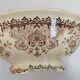 Large antique ironstone salad bowl, BFK Belgium