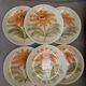 6 flat plates Saint Amand model Isis vintage 1960s 1970s