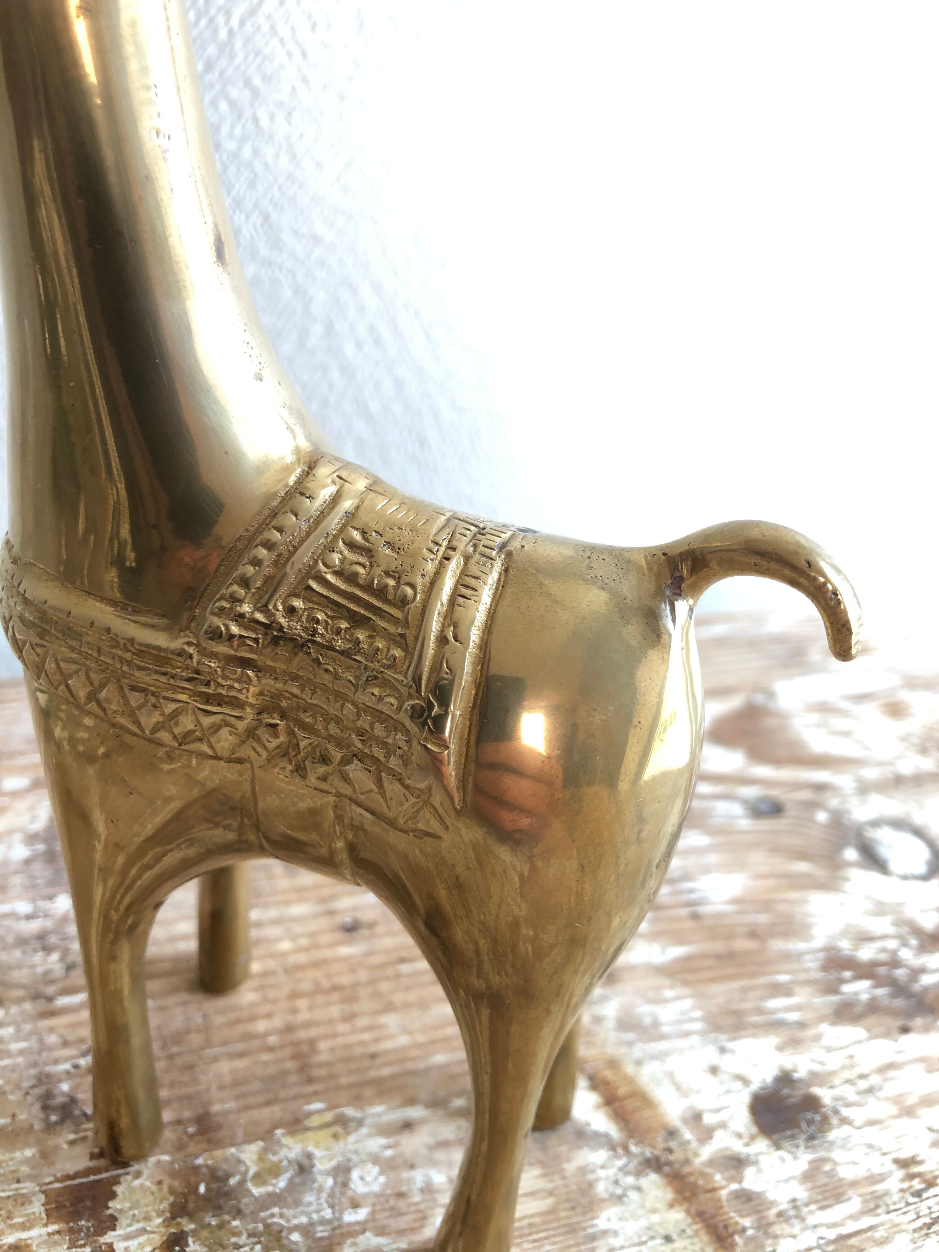 Brass donkey figurine