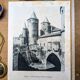 Héliogravure de Metz, vintage imprimée en 1926.