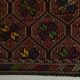 Burgundy Red Star Pattern Vintage Kilim Rug, 194x314Cm