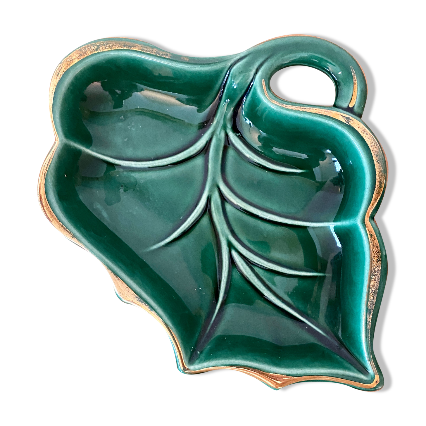 Empty vintage ceramic pocket