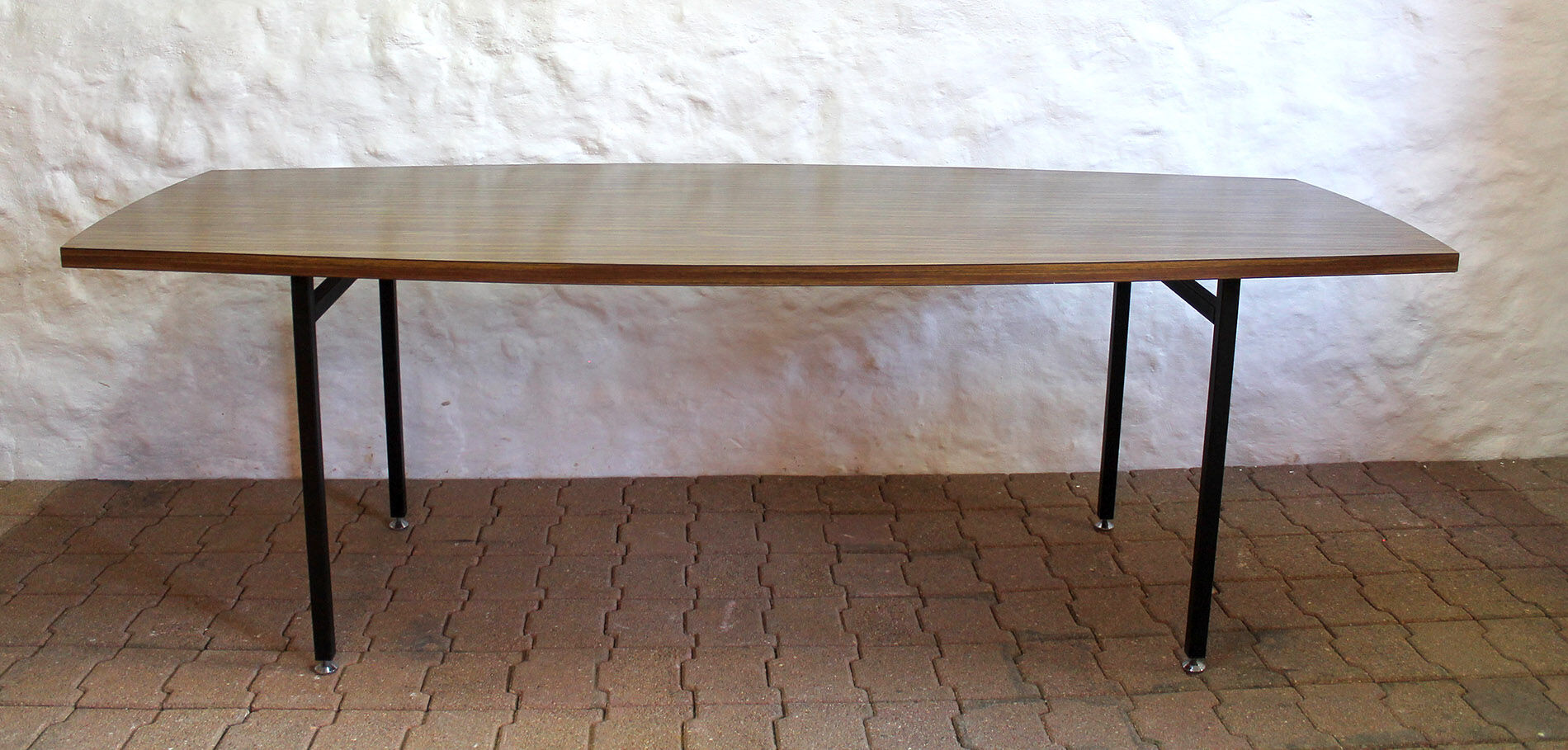 Grande table ovale vintage années 60