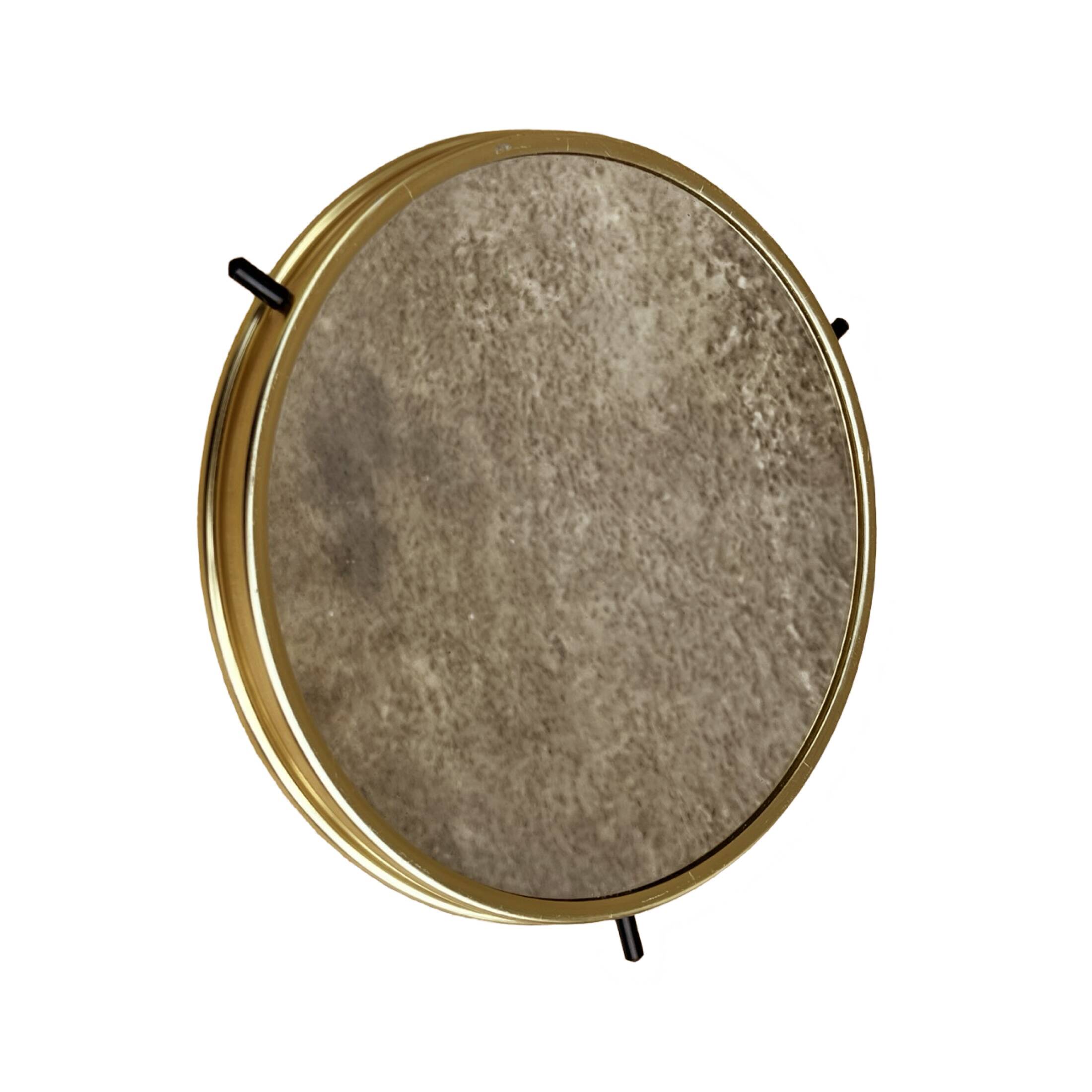 Hollywood Regency style rotating mirrored tray, Germany, 1960s.