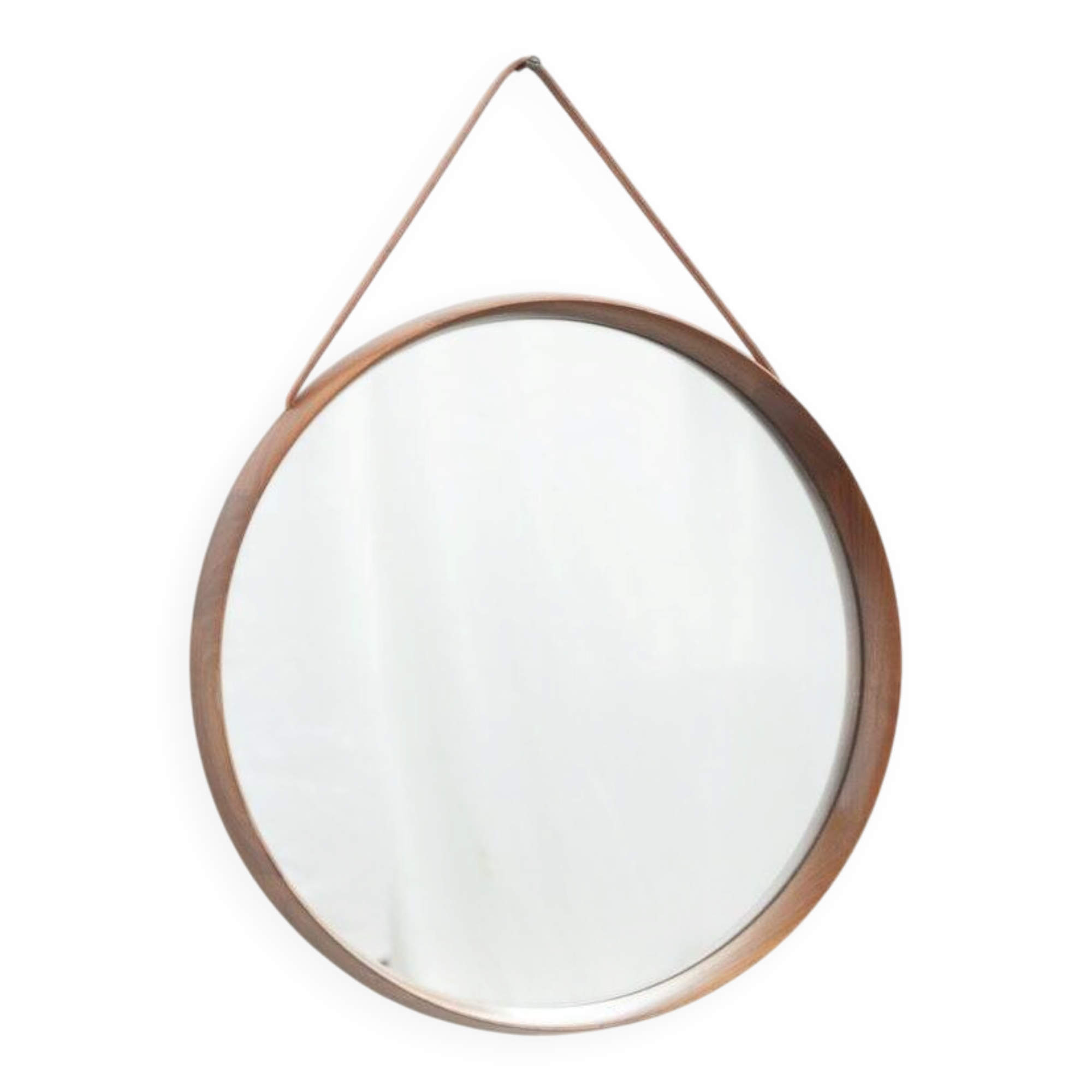 Round mirror by Uno & Östen Kristiansson for Luxus, 1950s