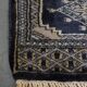 Tapis de couloir bleu et beige