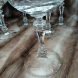11 crystal stem glasses