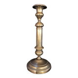 Bronze torch candle holder early 20th century